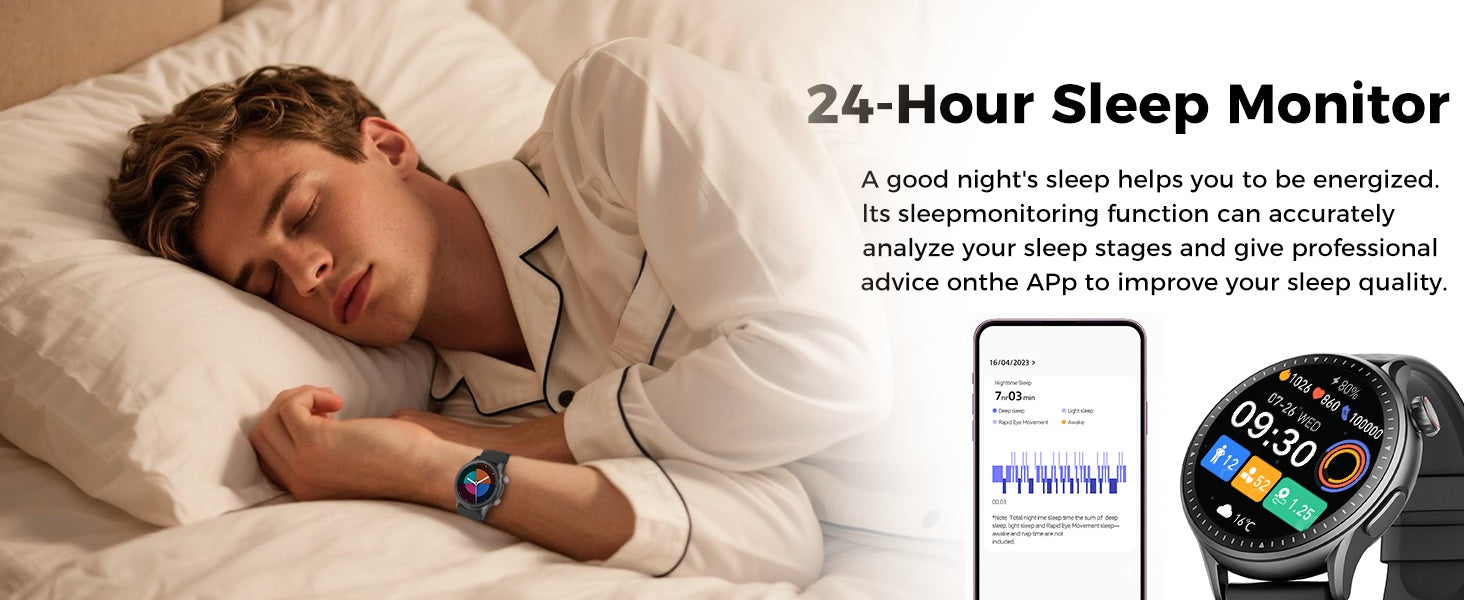 New 1.43-inch Disc Smart Watch Fitness Tracker