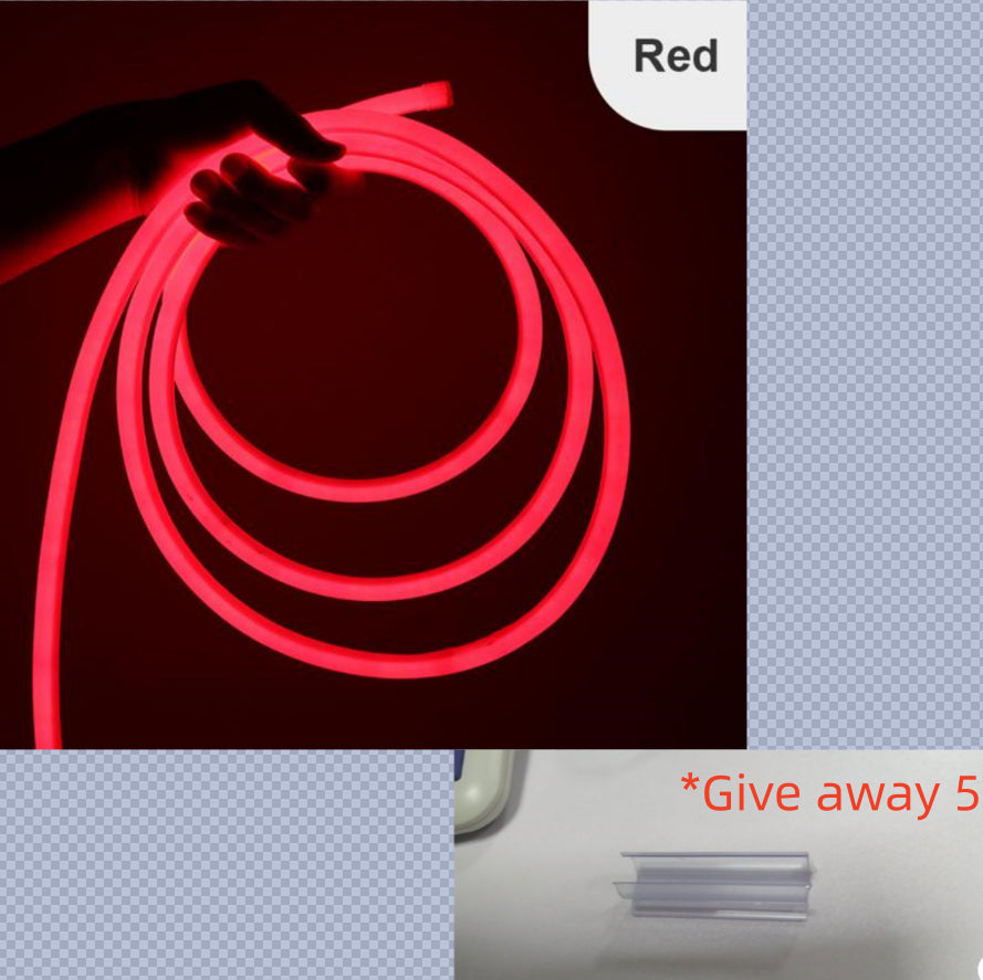 LED Round Light Strip Luminous Flexible Neon Light Decoration Waterproof