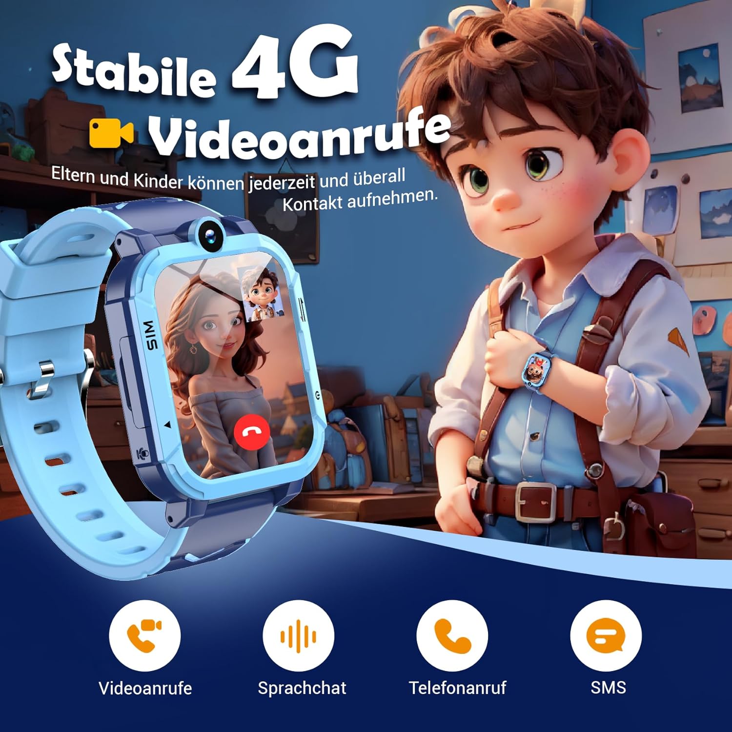 4G Kids GPS Smartwatch