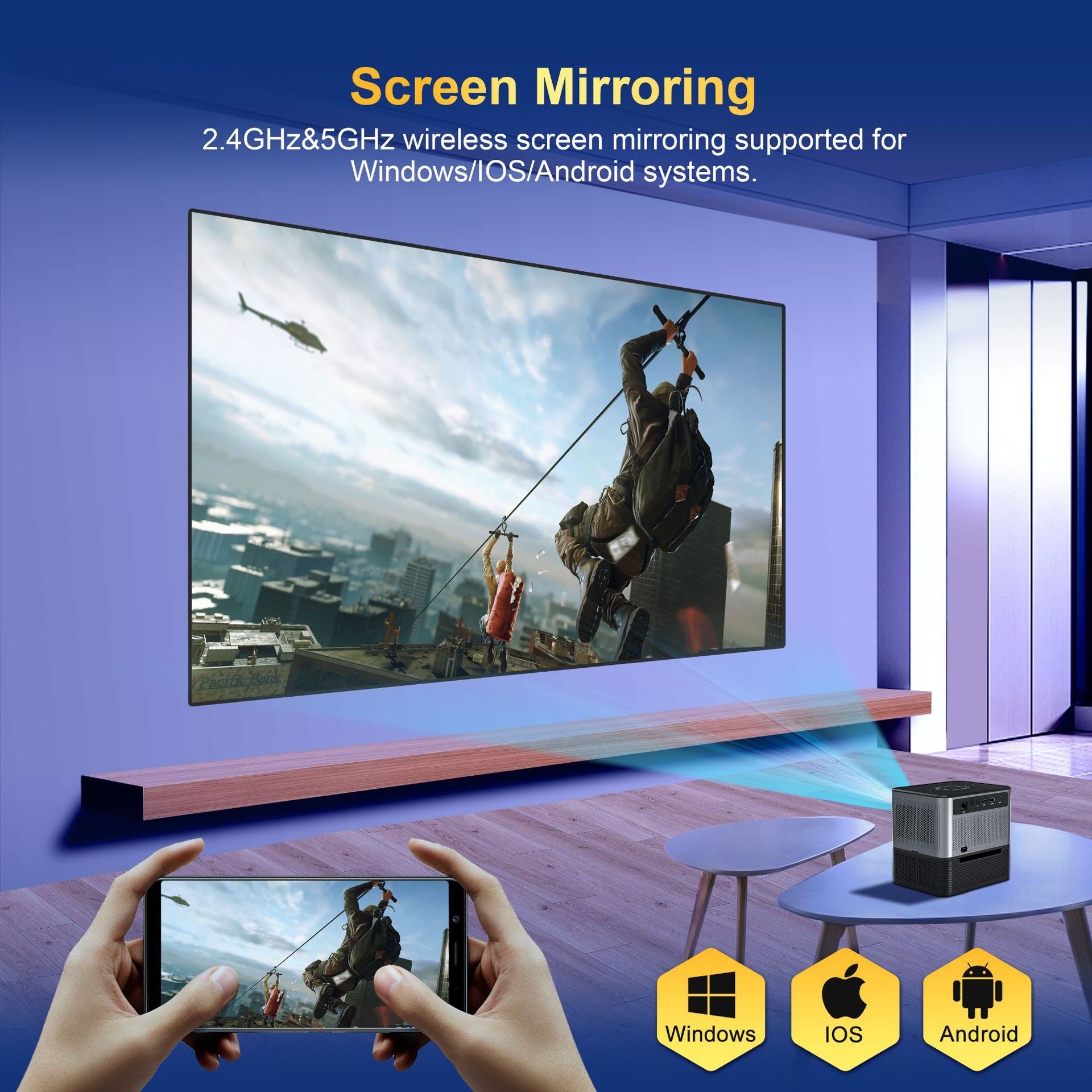 Projector Mini Office Culture Home Living Room Bedroom