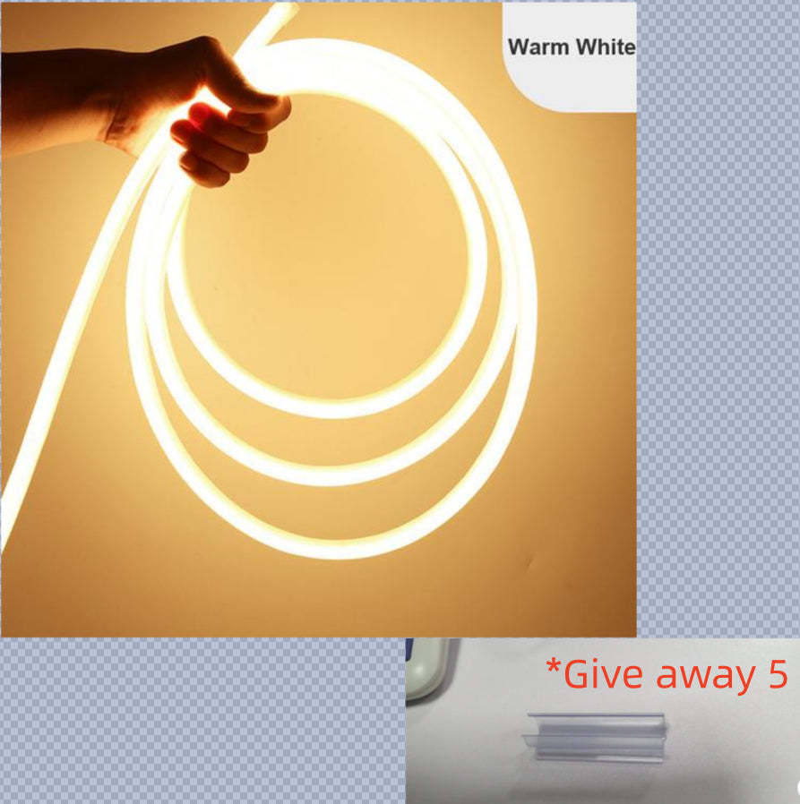 LED Round Light Strip Luminous Flexible Neon Light Decoration Waterproof