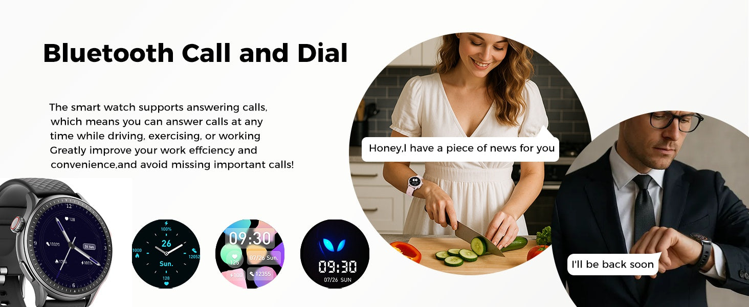 New 1.43-inch Disc Smart Watch Fitness Tracker