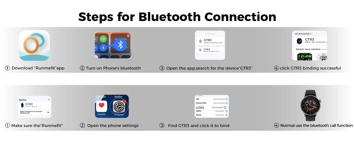 New 1.43-inch Disc Smart Watch Fitness Tracker